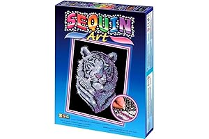 Sequin Art Blue, Snow Tiger: Sparkling Arts & Crafts for Kids & Adults