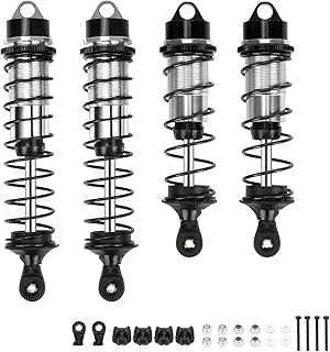 RCAWD Shock Absorber 110mm 130mm for ARRMA 1/8 Kraton 4wd Roller, Kraton 6s V5 Blx, Notorious 6s V5 Blx, Outcast 6s Blx, Talion 6s Blx Upgrades, Front Rear RC Shocks Damper #ARA330764 #ARA330765 Black
