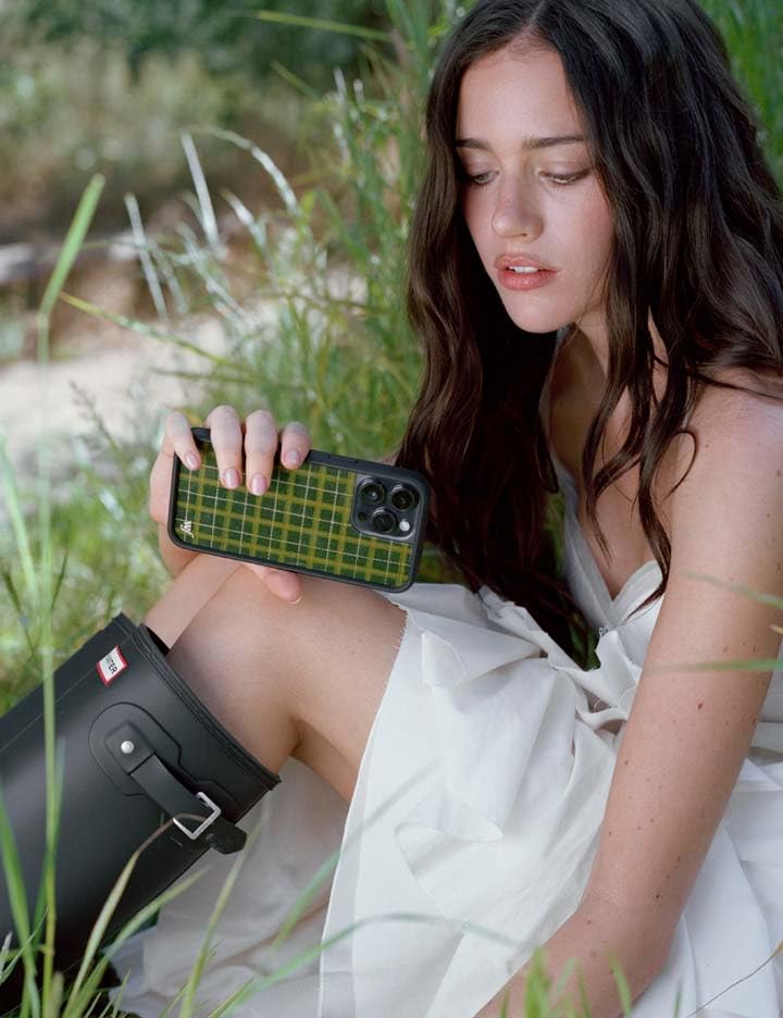 Image of Wildflower Cases - Compatible with iPhone 16 Pro Max | Protective Black Bumper, 6.5ft Drop Test Certified, Women Owned Small Business | Olivia Neill