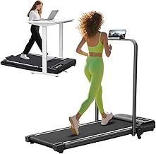 Walking Pad with Incline and Handle Bar, 3.0HP Portable Electric Compact...