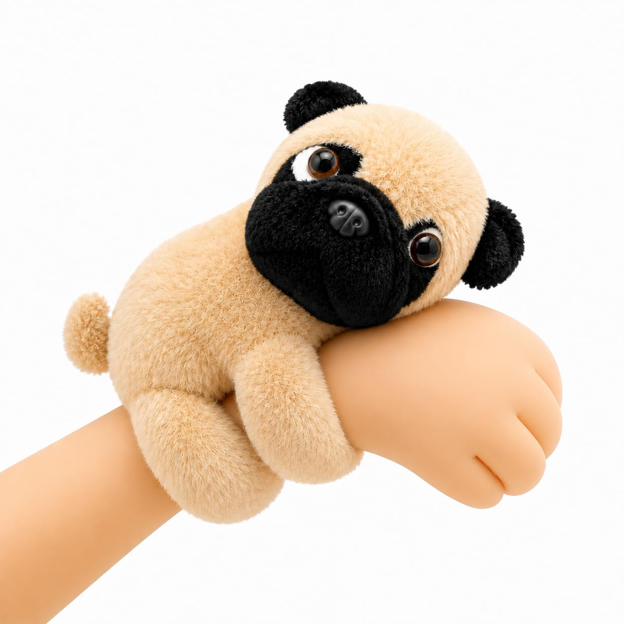 Cute Animal Fur Plush Slap Wristband for Kids -Soft Toy Bracelet, Adjustable Snap Band for Boys & Girls-image-34