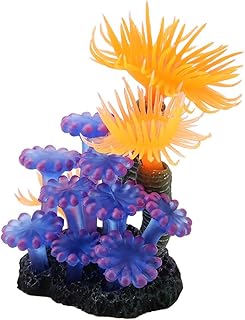 Cryfokt Silicone Artificial - No Impact on Water Quality Aquarium Plants Decoration - Tree Set for Fish Tank Accessories