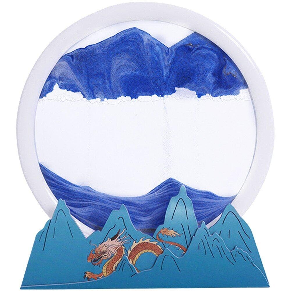 Décor de bureau relaxant en sable mobile, idée cadeau maison idéale