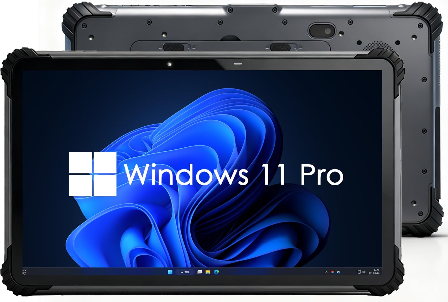 Kayoote ST13 Ultra Rugged Tablet 13.3 Pollici, Win 11 Pro, Processore i5-1235U 8GB RAM 256GB ROM Tablets, IP65 Impermeabile, 8000mAh Batteria, WiFi 6, BT5.2, 4G LTE, GPS, NFC, 13MP+5MP