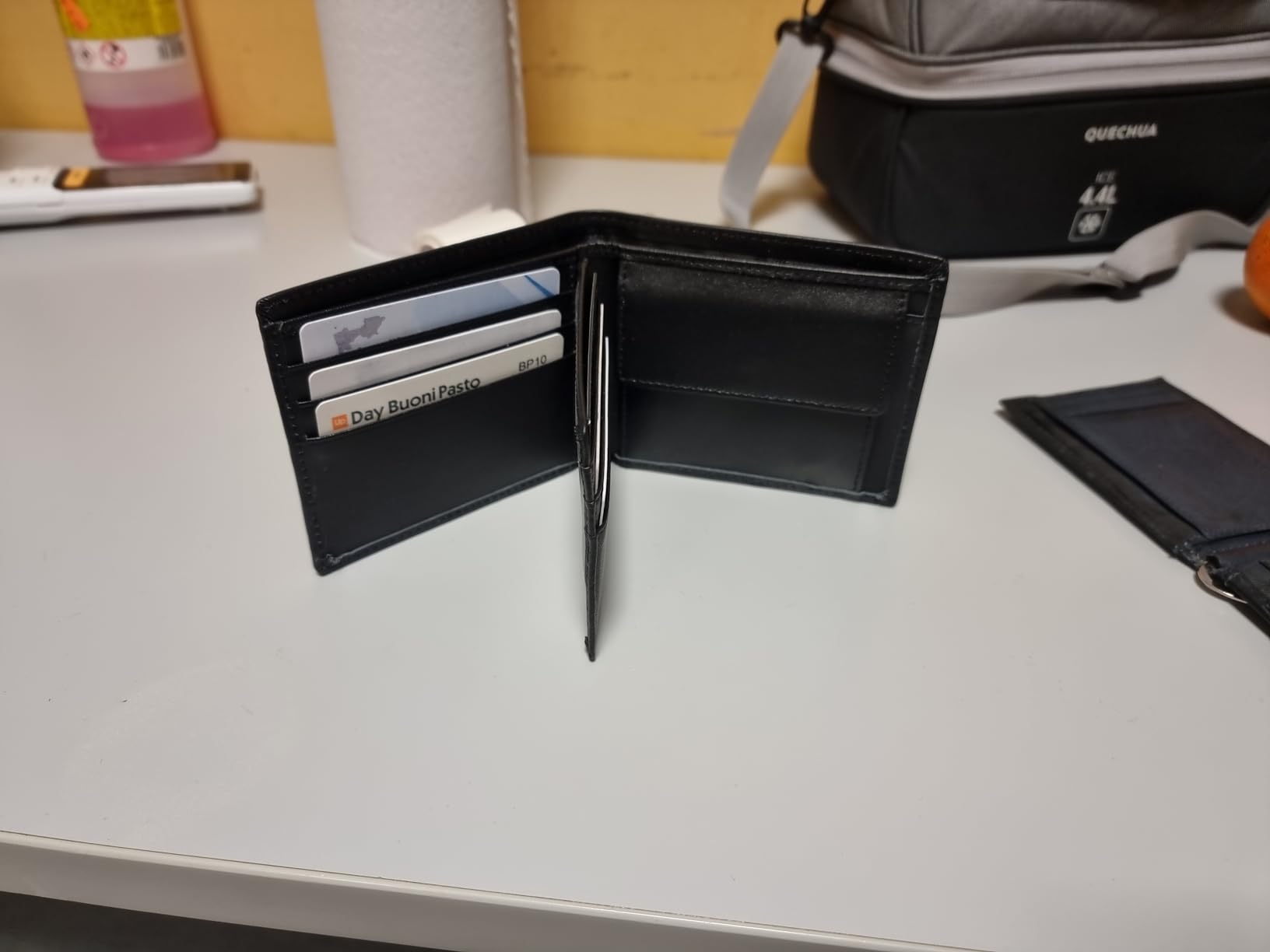 Portafoglio Portacarte Uomo Trifold Gilù in Vera Pelle