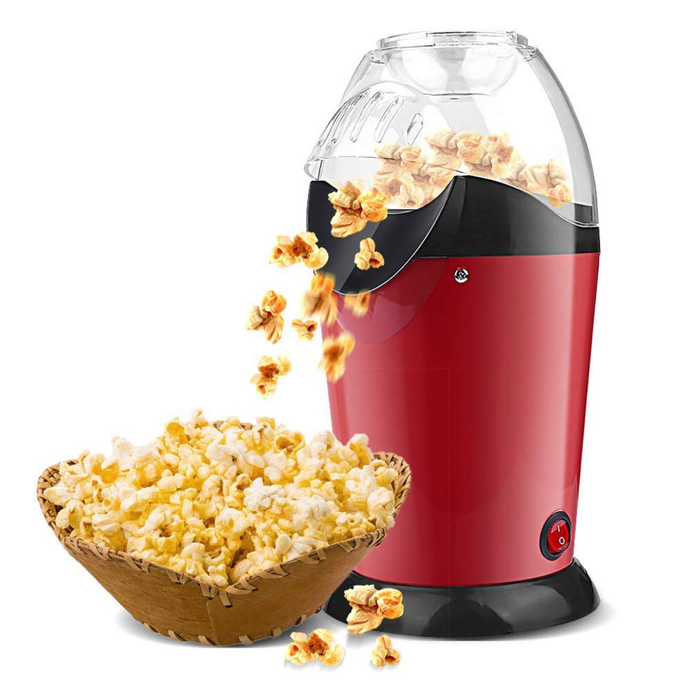 Macchina per Popcorn ad Aria Calda, Macchina per Popcorn da 1200 W, Macchina per Popcorn elettrica per Uso Domestico, Senza Olio Necessario, Ideale per Guardare Film e organizzare Feste