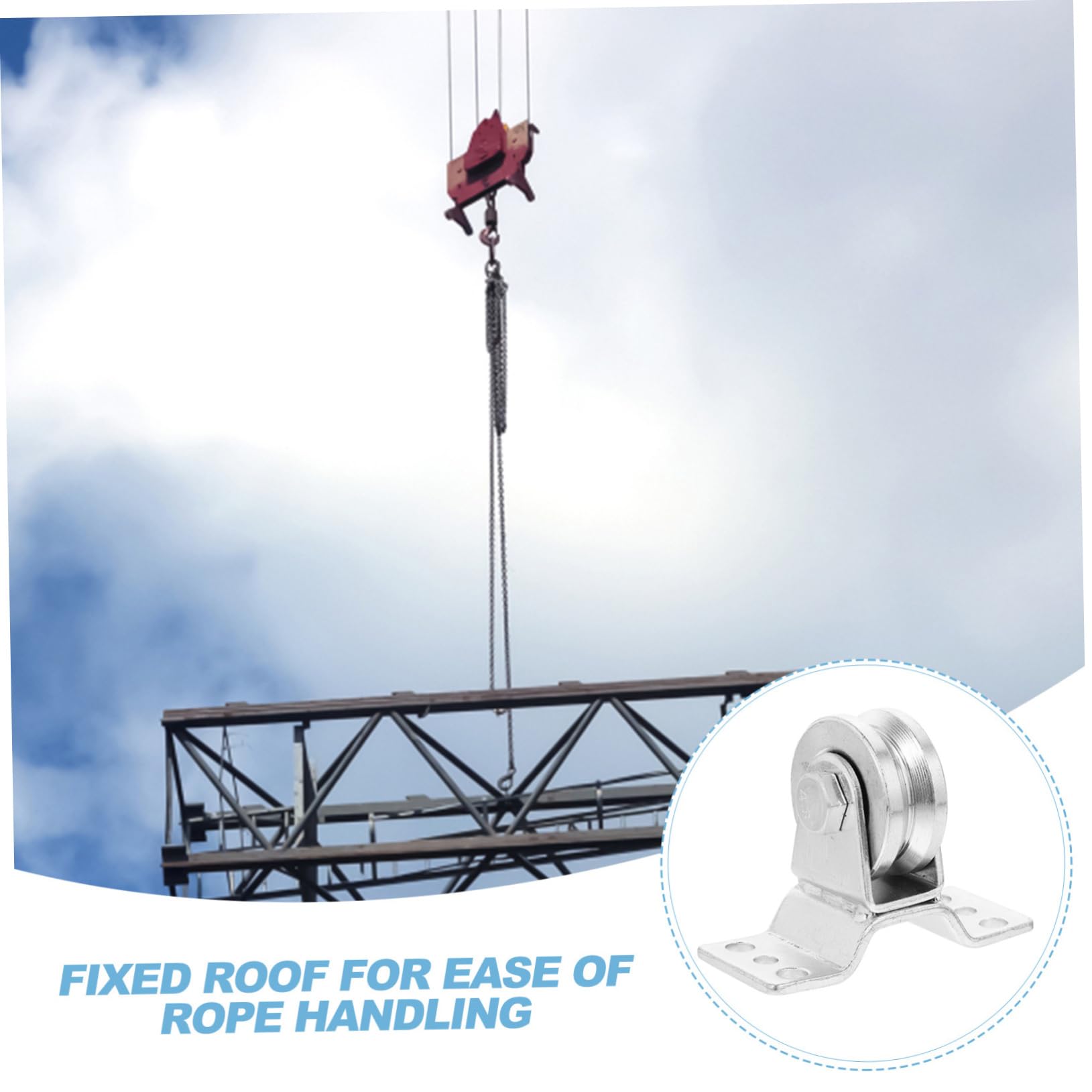 MUCKLILY 3pcs Pulley Track Walker Swivel Pulley Wheel Pulley Rope Pulley Single Pulley Block Single Pulley Wheel Small Pulley for Lifting Pulley for Heavy Lifting 304 Stainless Steel