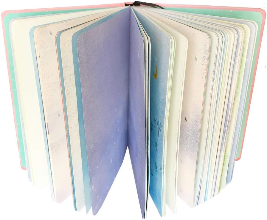 Siixu Color Notebook, Beautiful Colored Writing Journal for Teen Girls and Boys, Women and Men, Black, Unlined Paper, Unique Pretty Designed, 224 Pages, Unruled