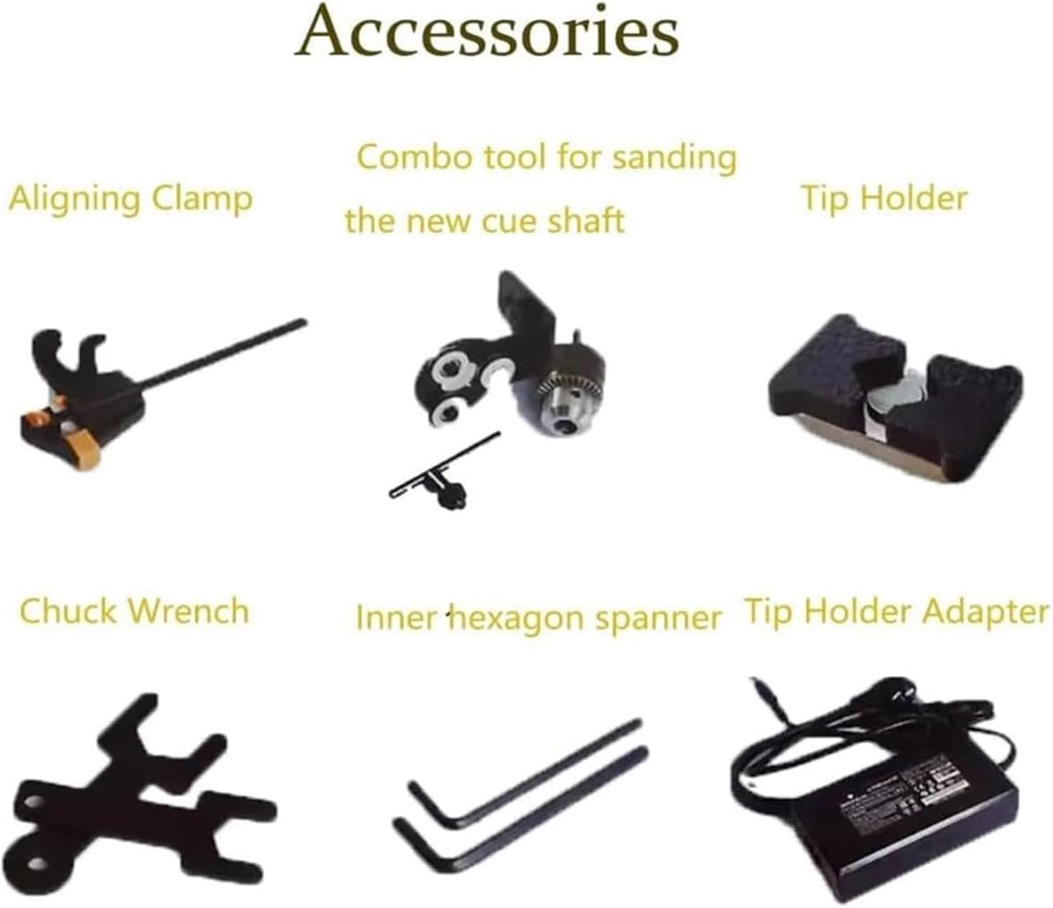 Billiard Ball Cue Repair Kit, Multi Function Billiard Cue Repairing Machine, Tip Clamp Repair Tool for Billiard Cue Tip Clamp Repairing, Pool Balls Set