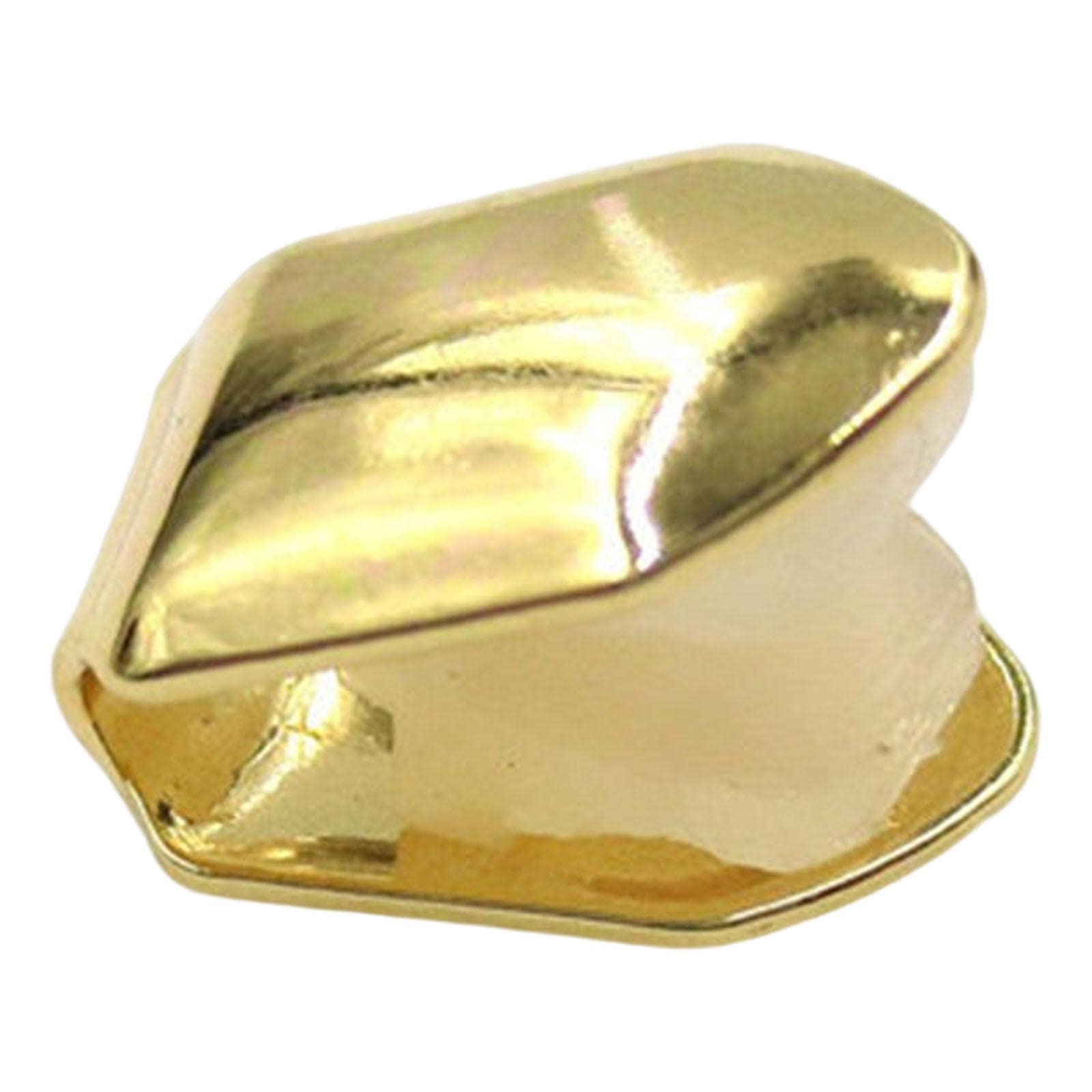 ATORSE Hip Hop Braces Single Teeth Caps for Teeth Mouth Fancy Dress Daily Use Gold-image-22