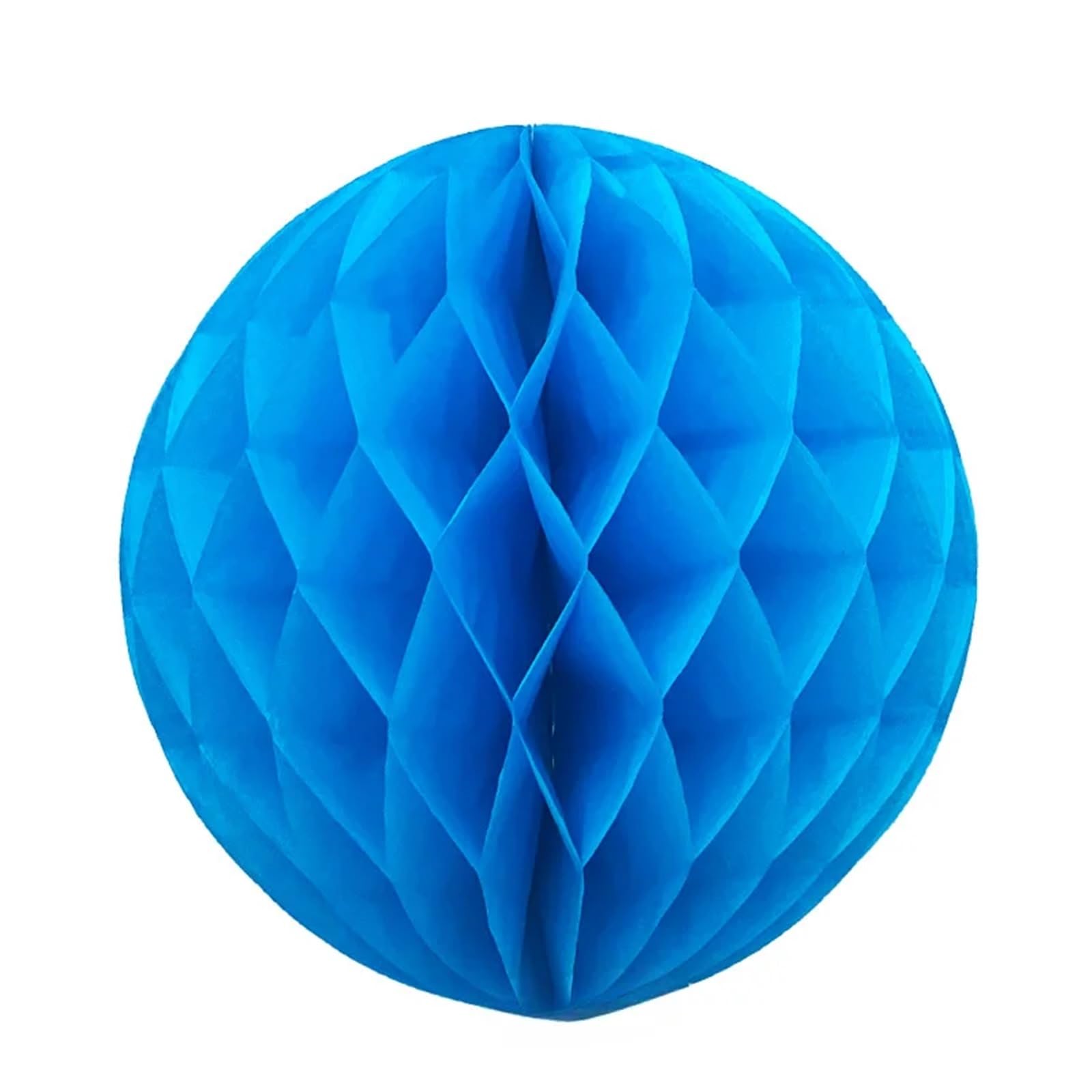 Paper Pom Poms 10Pcs Honeycomb Ball Wedding Room Column Background Decoration House(Sky Blue,20CM)