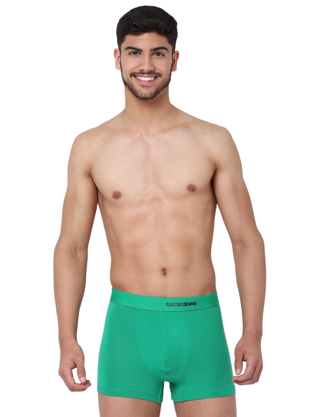 Underjeans by Spykar Men Green Solid Trunk UJNPTS044Green