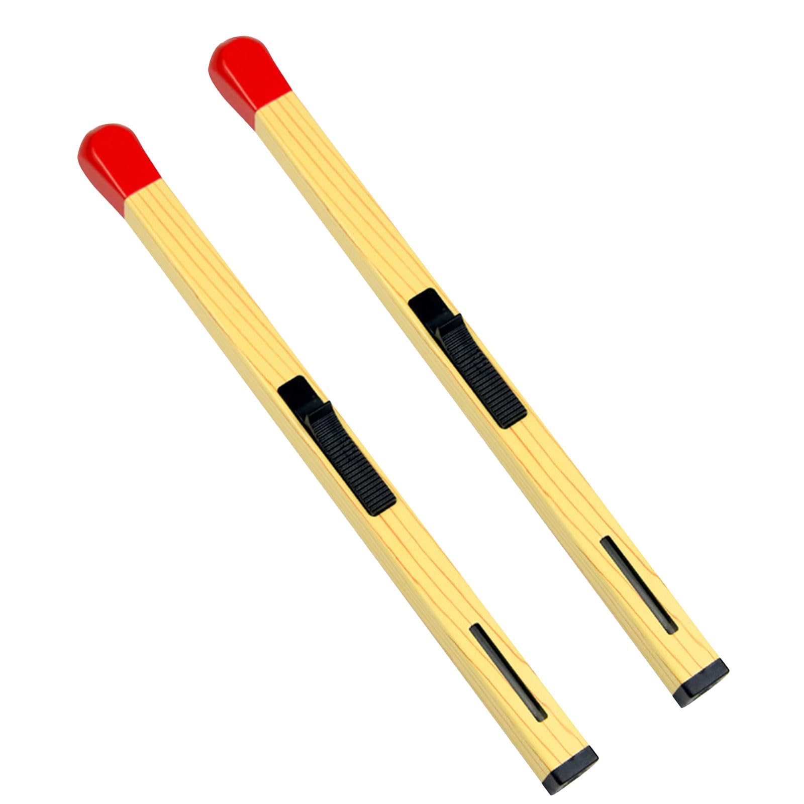 2Pcs Match Lighter Creative Match Shaped Butane Lighter Refillable Novelty Lighter Adjustable Large Stick Lighter Kitchen BBQ Camping