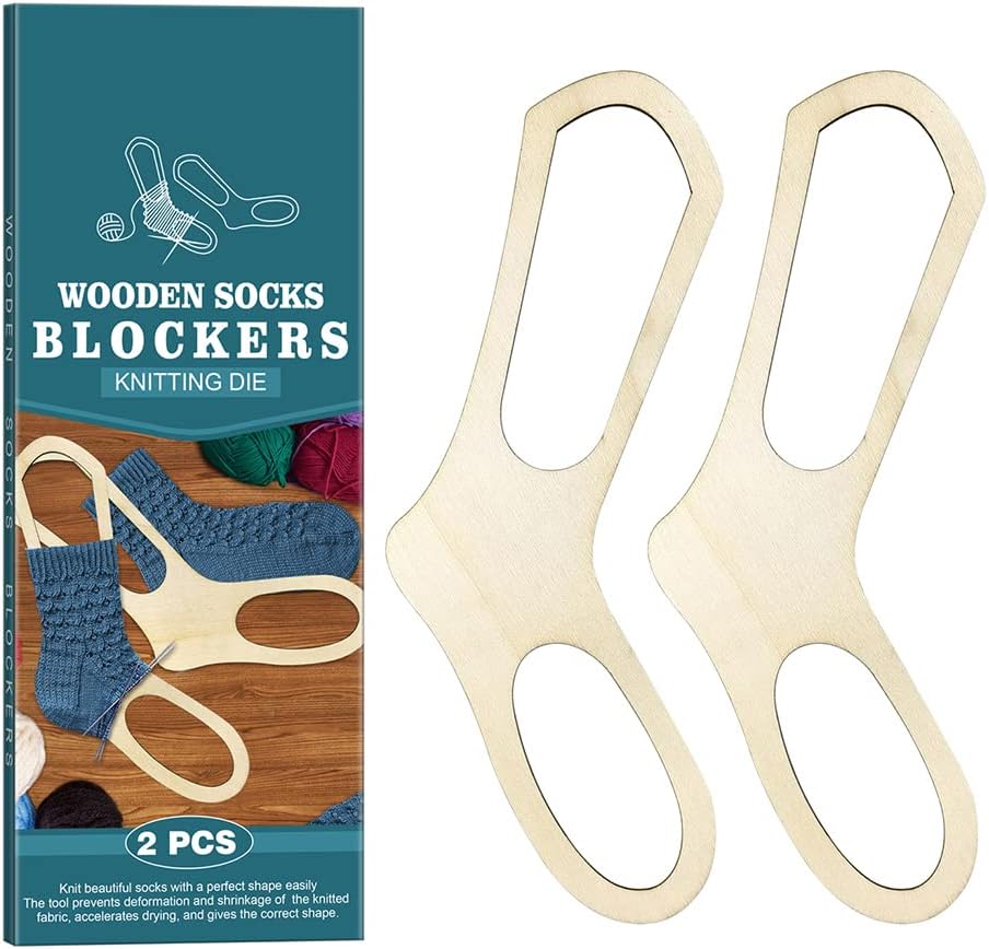 Sock Blockers, Pair of Socking Stretchers for Knitting Crochet Socks, Sock Blockers