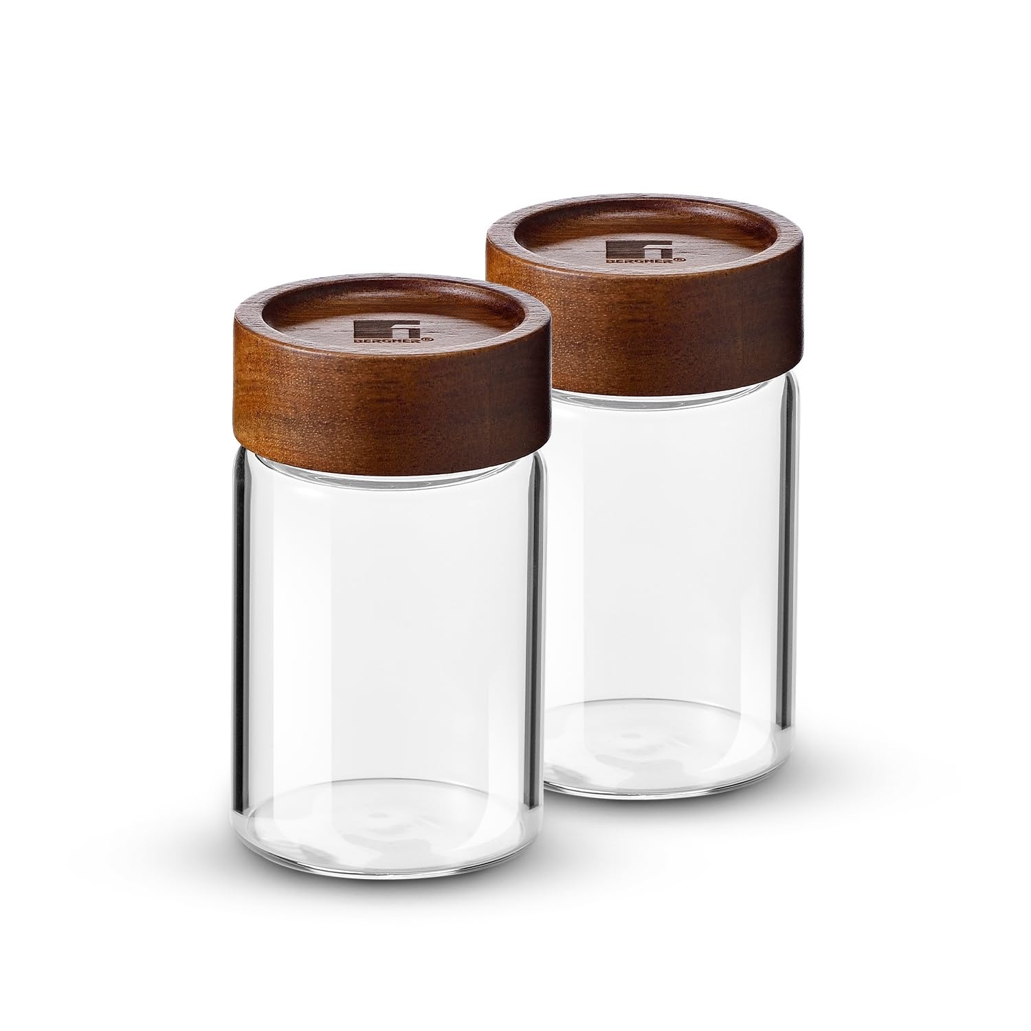 BERGNER Acadia Borosilicate 550ml Glass Jar with Solid Wood Lid, For Storing and Preserving Sugar, Flour, Tea, Coffee, Spices, Oats | Airtight Multipurpose Glass Container for Kitchen — Amazon image 17