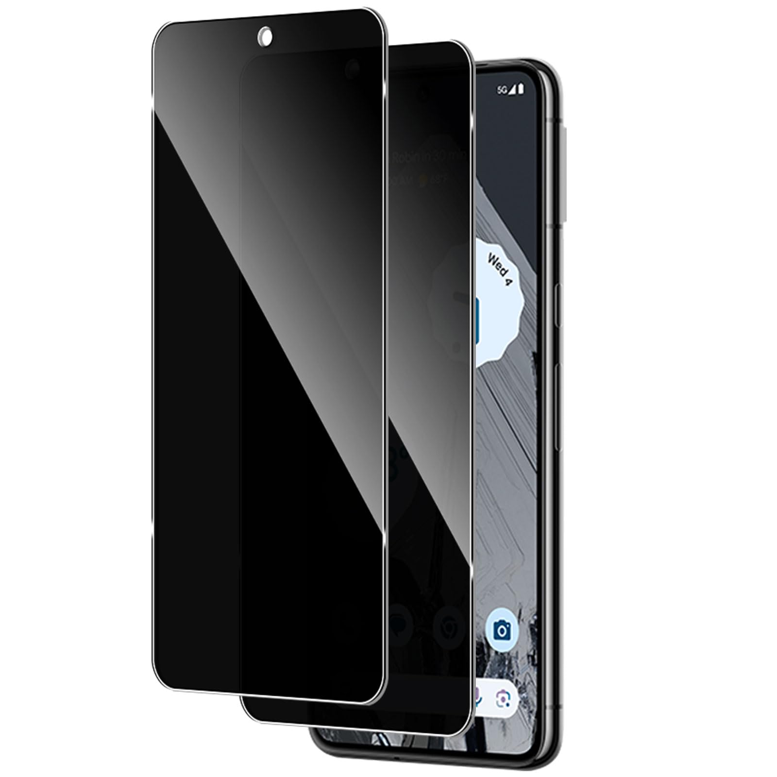 Pixel Remaster Vetro Temperato Privacy Antispia Per Google Pixel 9, 9 Pro E 9a - Protezione Schermo Completa Vetro Temperato Antispia - Foto 3