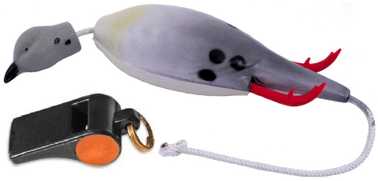 Dokken Mourning Dove Dog Training Dummy and Pro Dog Training Whistle for Shed Hunting Dogs (Black) DV-600/W100B