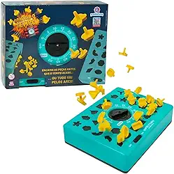Jogo de Raciocínio Rápido com Timer, 26 Peças, Brinquedo Educativo para Crianças, Presente Infantil, Didático, Divertido (Jogo Contra O Tempo)
