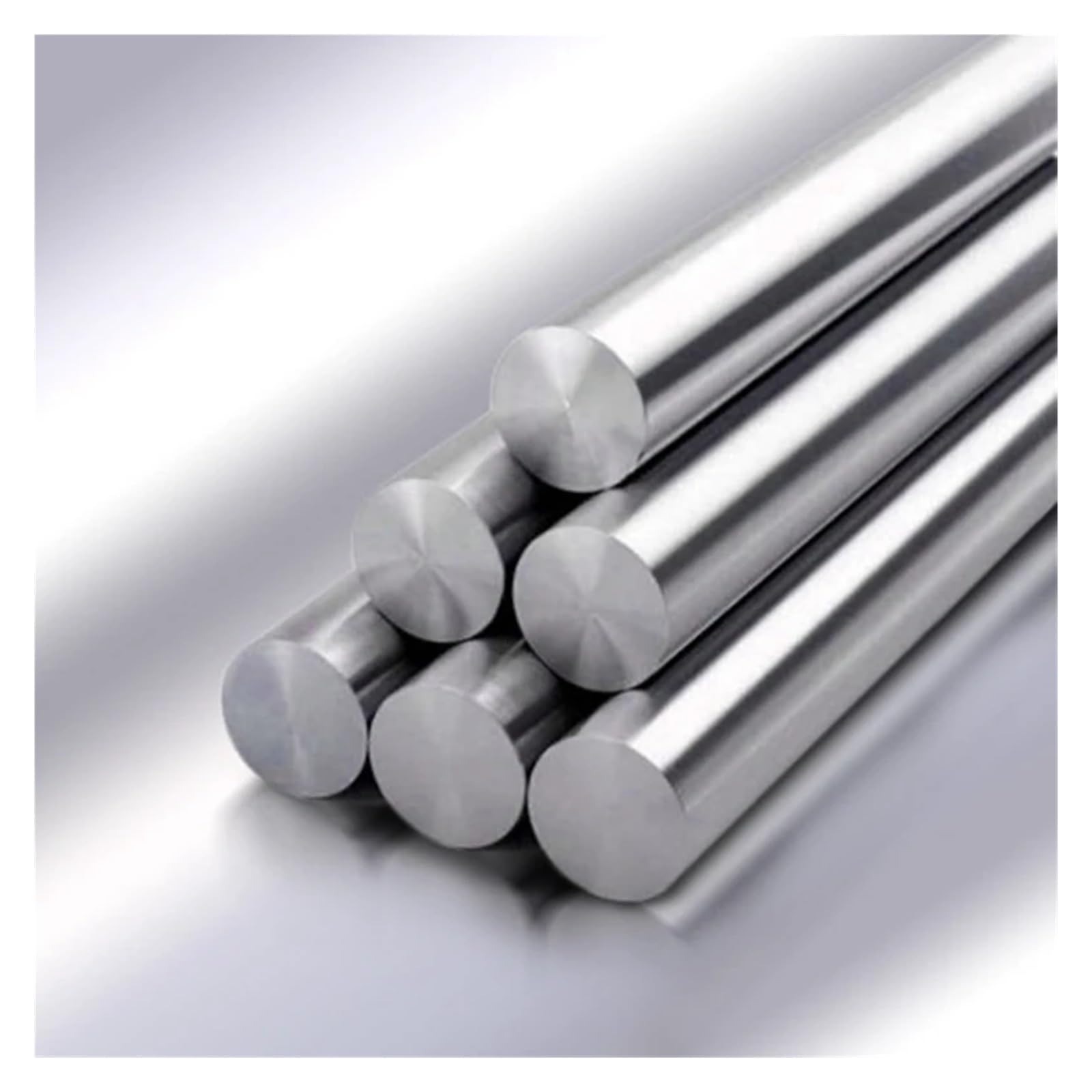Rundstange M11 aus Edelstahl 304, metrisch, 1 Stück, Rundwelle am Boden, Länge 333 mm