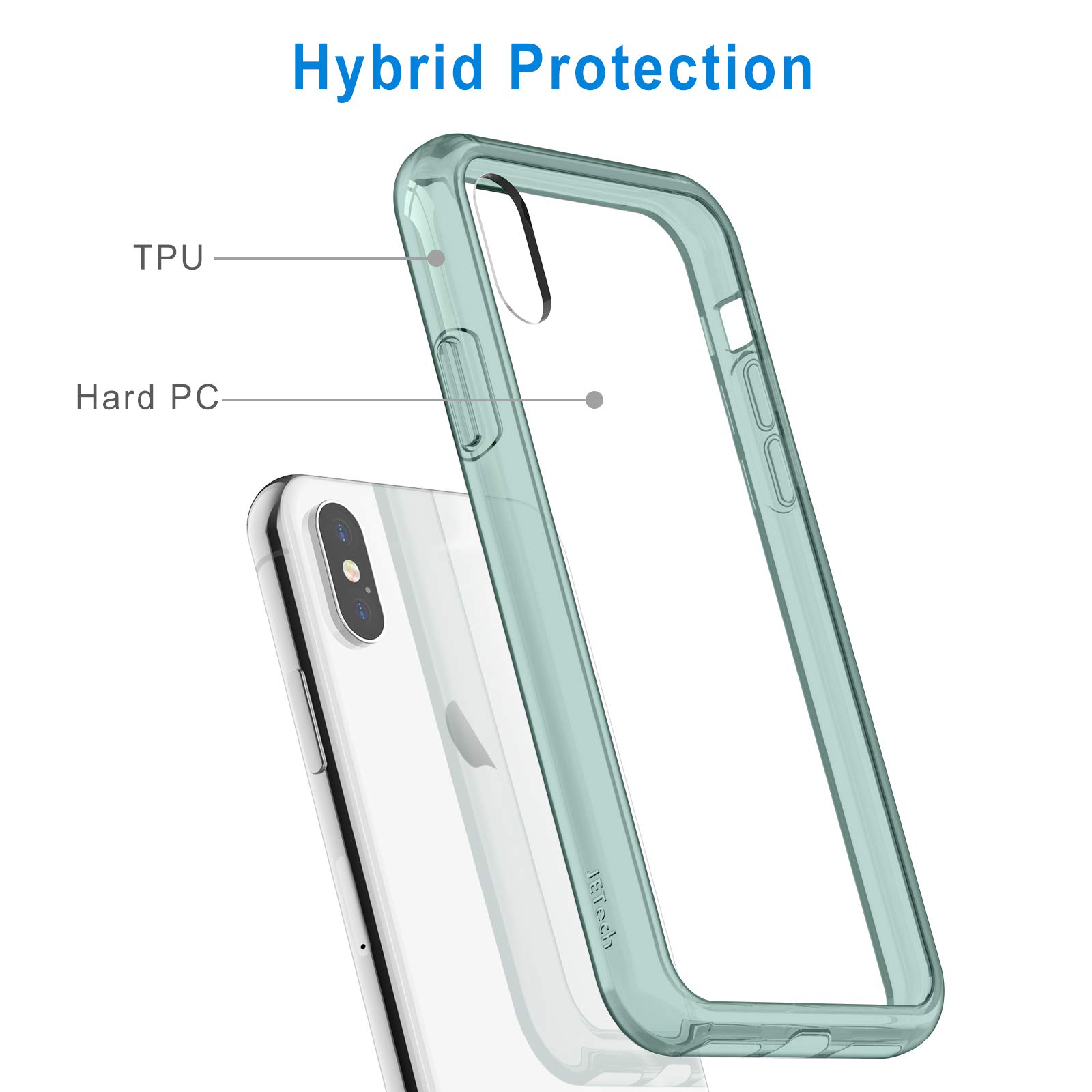 Amazon.com: JETech Case for iPhone Xs and iPhone X, Anti-Yellowing