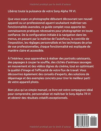 GUIDE D'UTILISATION DU SONY ALPHA 7R VI POUR DÉBUTANTS ET PROFESSIONNELS 2026: Manuel Pratique Étape Par Étape Pour L'installation, La ... Et La Maîtrise Professionnelle De La Caméra – vue 2