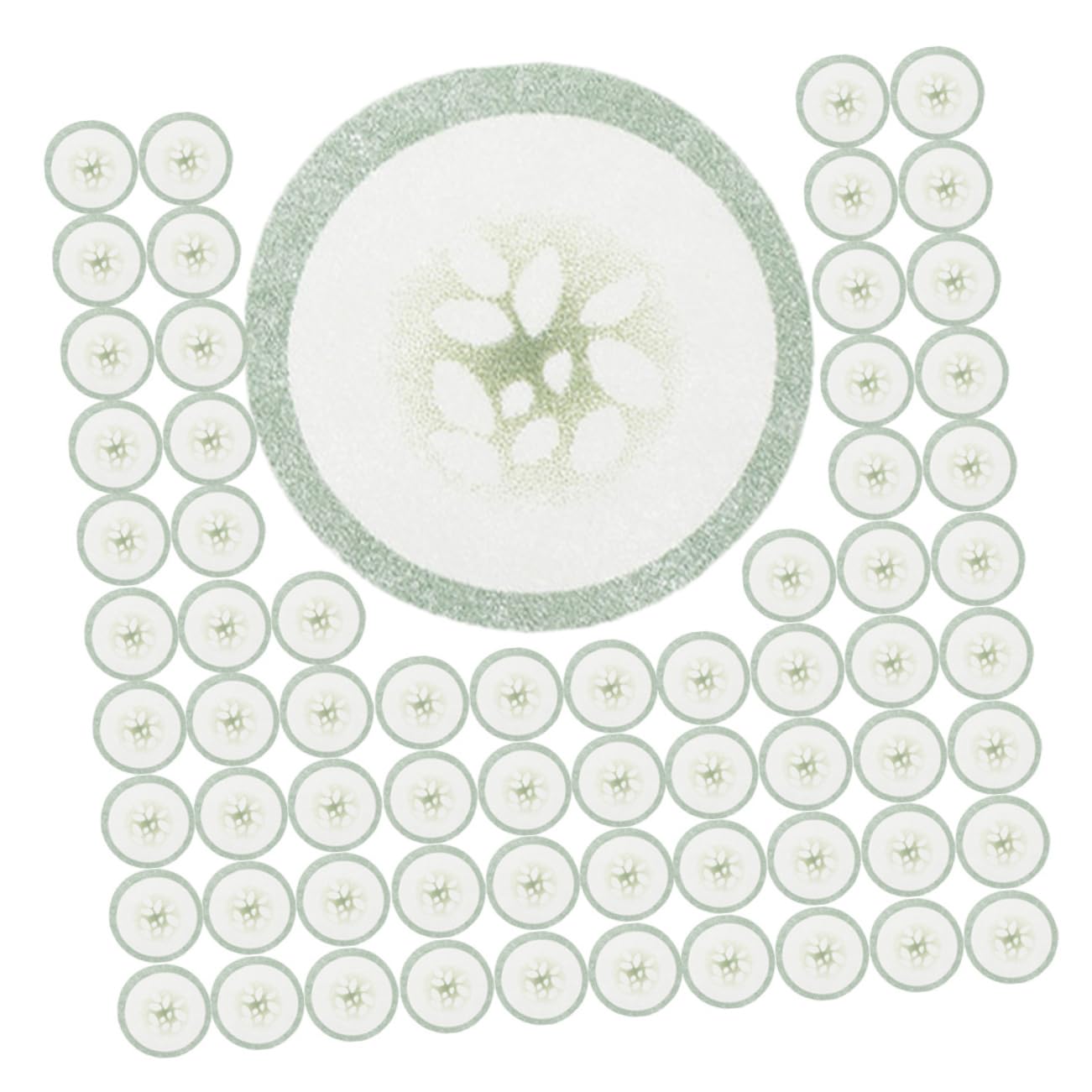 Healeved Cucumber Eye Care Patches 200pcs Women Eye Pads Soft Fabric for Relaxation