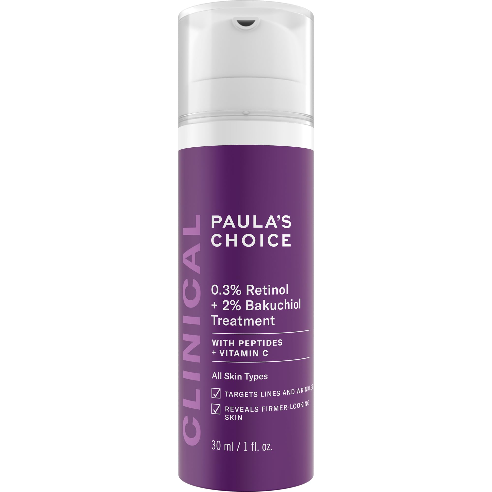 Paula's Choice Clinical 0,3% Retinol + 2% Bakuchiol Treatment, 30 ml
