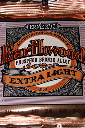 Ernie Ball Cordes pour Guitare Acoustique (010 – 050) 2150 - Les Beatles, Paul McCartney, John Lennon, RIngo Starr, George Harrison Ernie Ball Cordes pour Guitare Acoustique (010 – 050) 2150