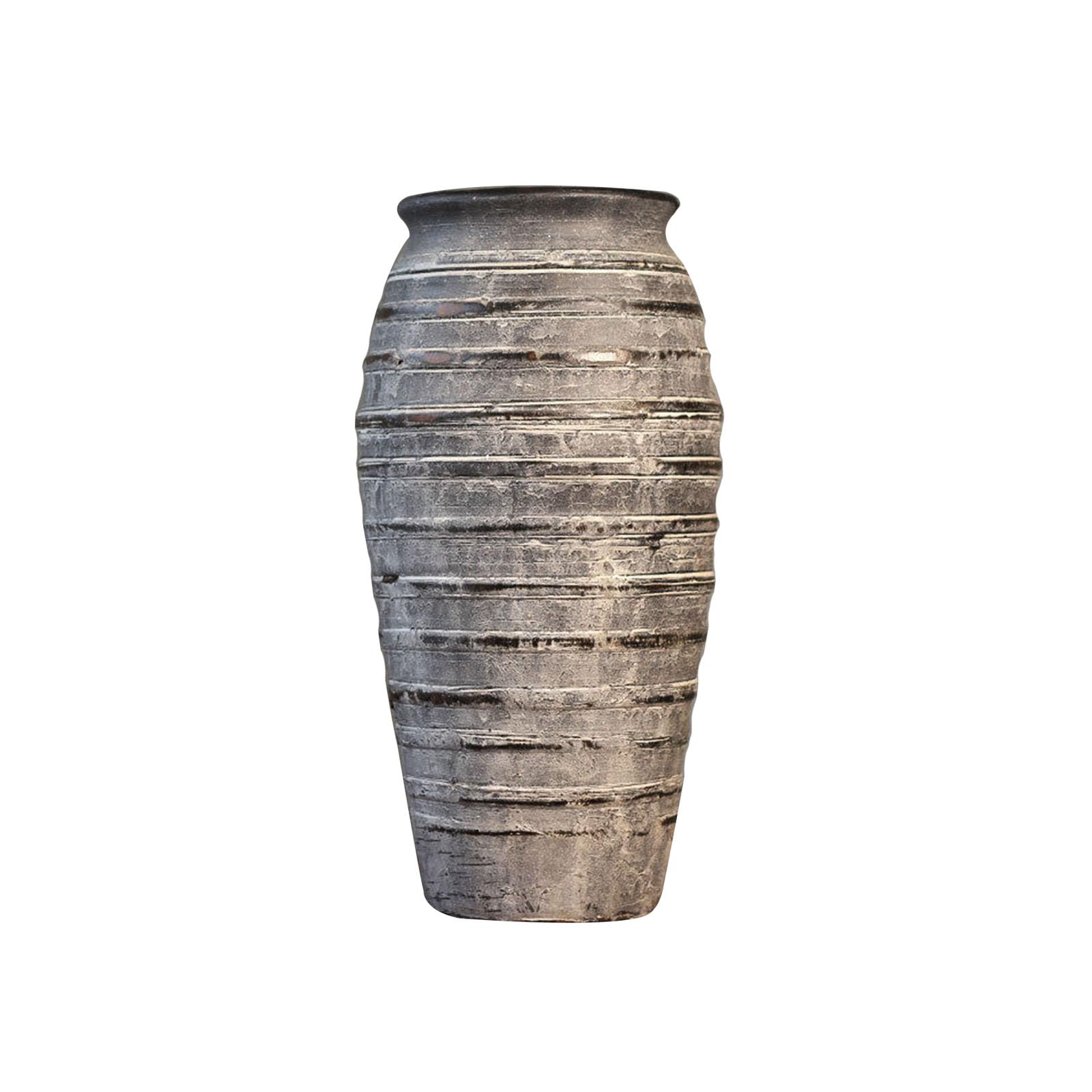 Home Decoration Stoneware Vases, Vintage Creative Vases, Ornaments for Living Room, Bedroom, Study, Entrance Hall, Farmhouse(Size:H34CM,Color:G)
