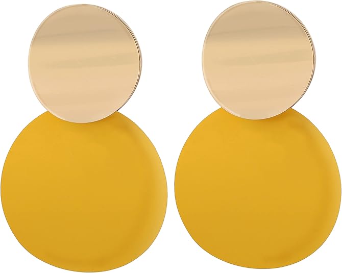 Round Dangle Earrings for Women