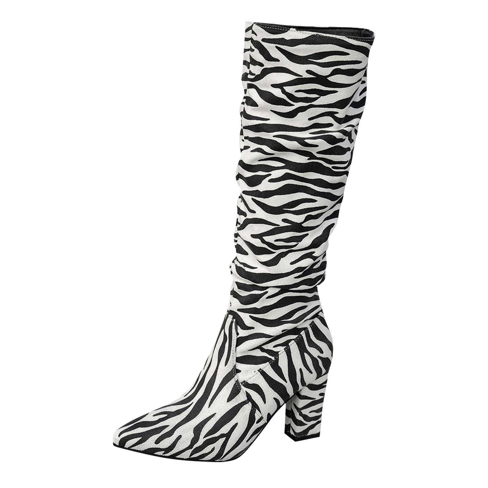 Women Pointed Toe Boots Chunky Heel Comfortable for Fall Winter Outing Fashionable Design