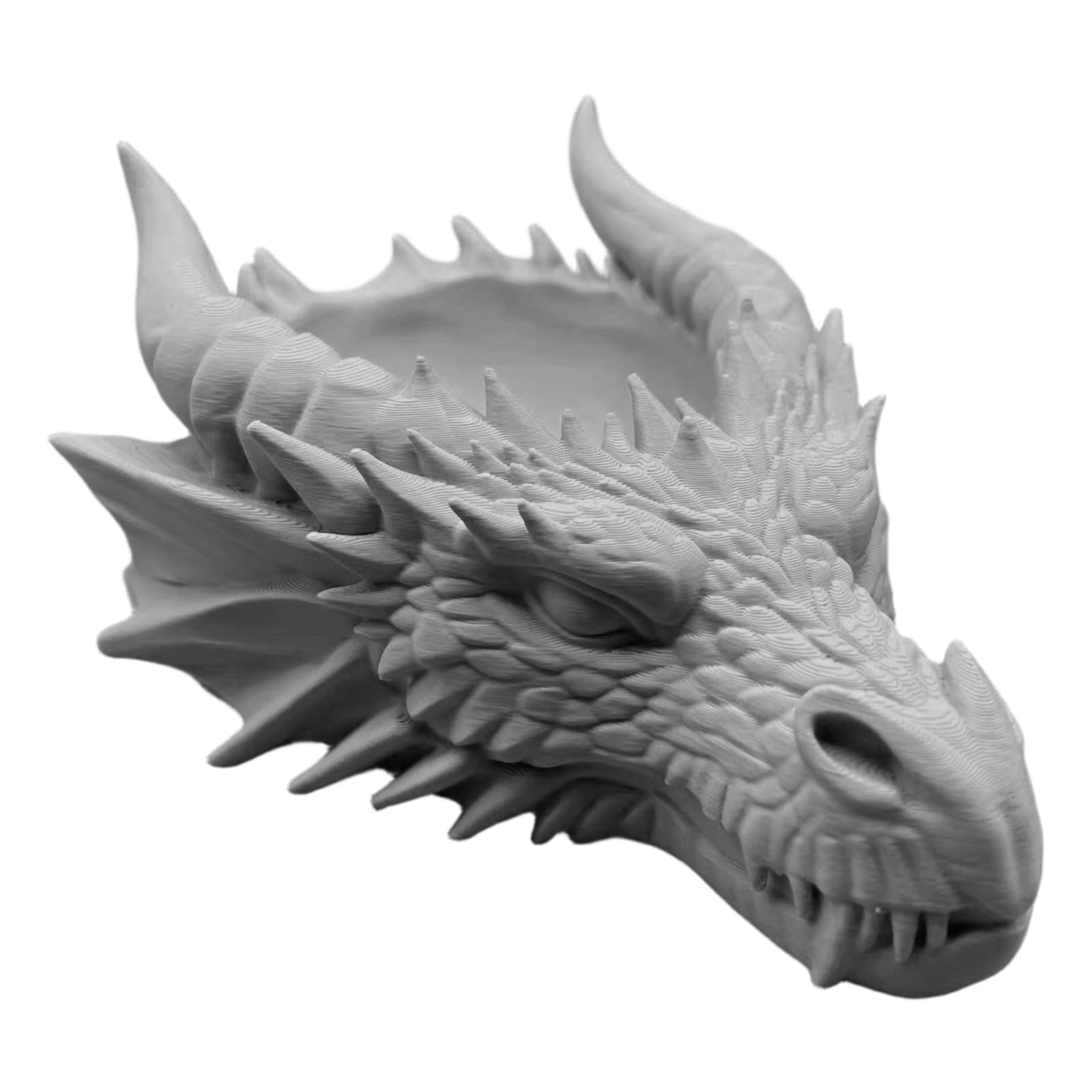 Tsophreniq Dark Dragon Jewelry and Stand 3D Printed for Unique Tabletop Display Decorative Tray for Jewelry