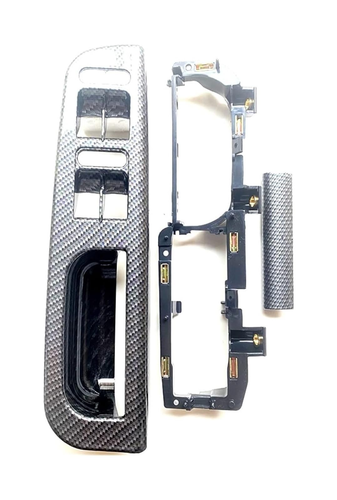 FANGZIQF Inner Door Pull Handles Front Rear Left Right Grab Handle Inner Door Panel Pull Trim Cover for VW for Passat B5 1998-2005(Front Left 3pc)
