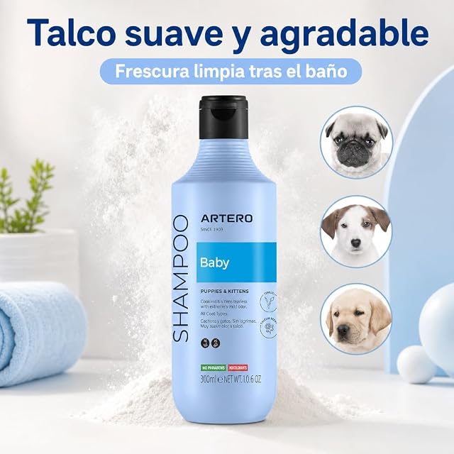 Foto 5 de 8 de Artero - Champú Artero para cachorros y gatitos Baby 250 ml