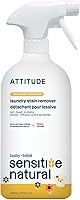 ATTITUDE Baby Laundry Stain Remover Spray - Natural Vegan Unscented for Sensitive Skin, 27 Fl Oz