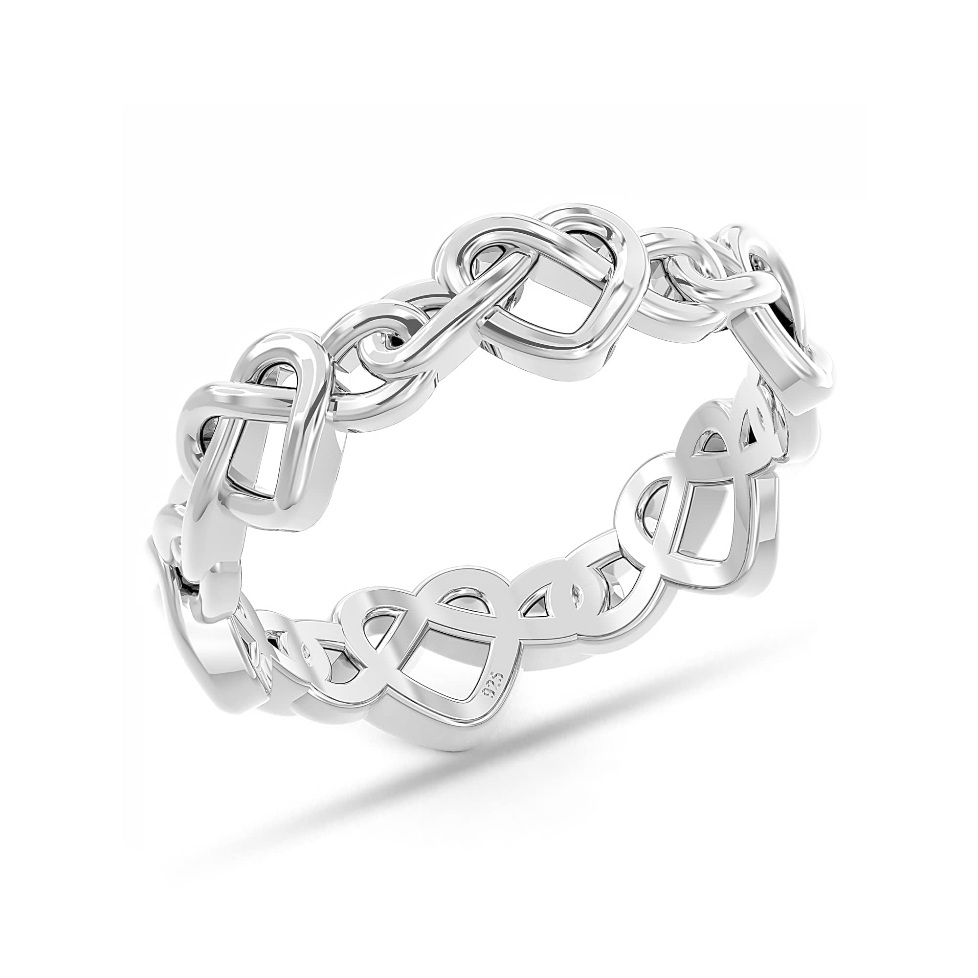 See full amazon price history chart for LeCalla 925 Sterling Silver BIS Hallmarked Heart Knot Ring for Women and Girls (Ring Size - 5) LeCalla 925 Sterling Silver BIS Hallmarked Heart Knot Ring for Women and Girls (Ring Size - 5) (B0CGR6Z8G5) Amazon Price History, Amazon Price Tracker
