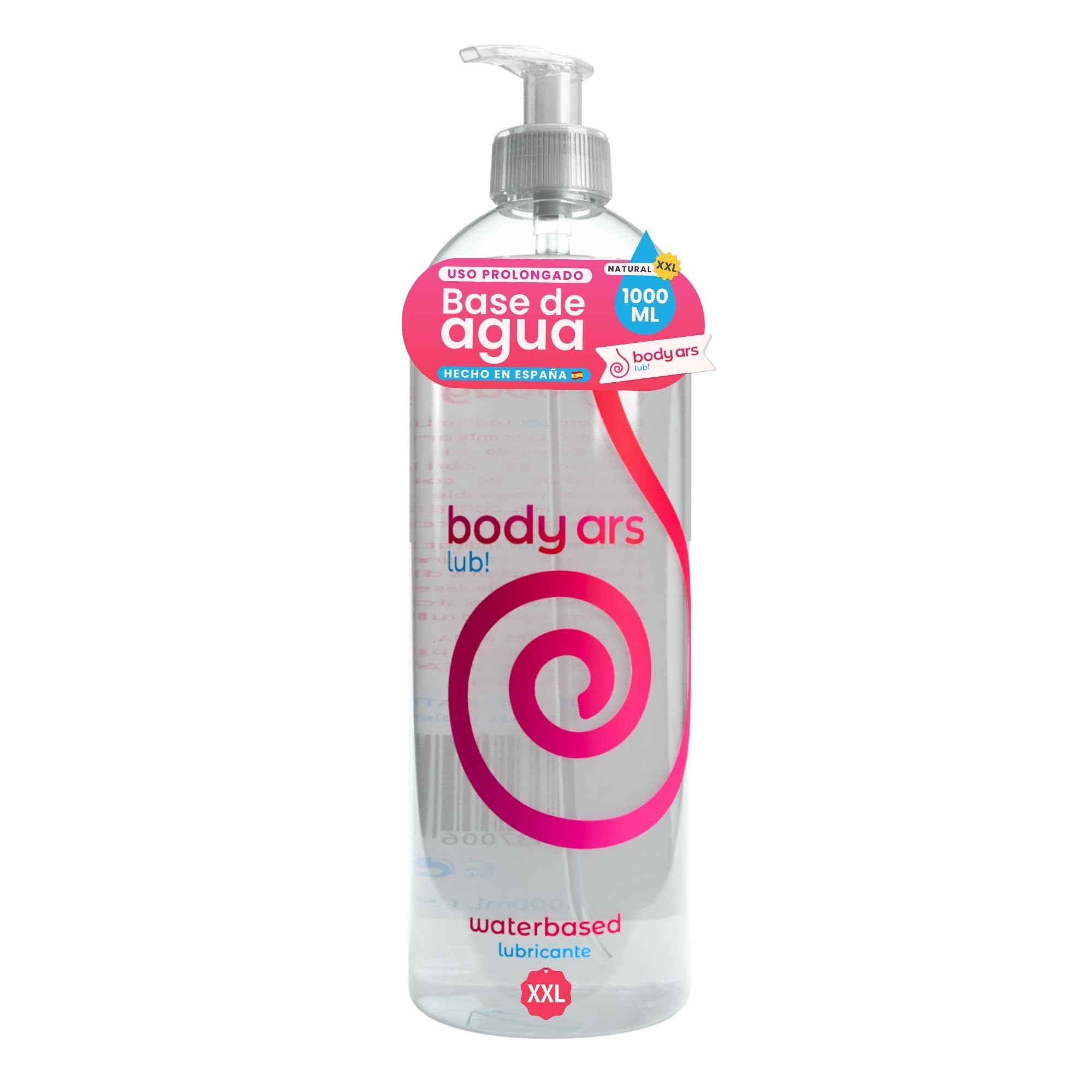 Gel Lubricante Íntimo Base Agua 1000 ml Hidrosoluble Con Dosificador Textura Suave Incoloro Sin Aromas Fácil De Limpiar Formato XXL Packaging Discreto Bienestar Íntimo Cuidado Natural Duradero