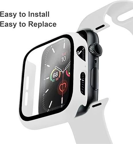 Vista 15 de Correa de silicona deportiva y funda con protector de pantalla para Apple Watch Series 11, Series 10, Series 9, Series 8, Series 7, Series 6 SE