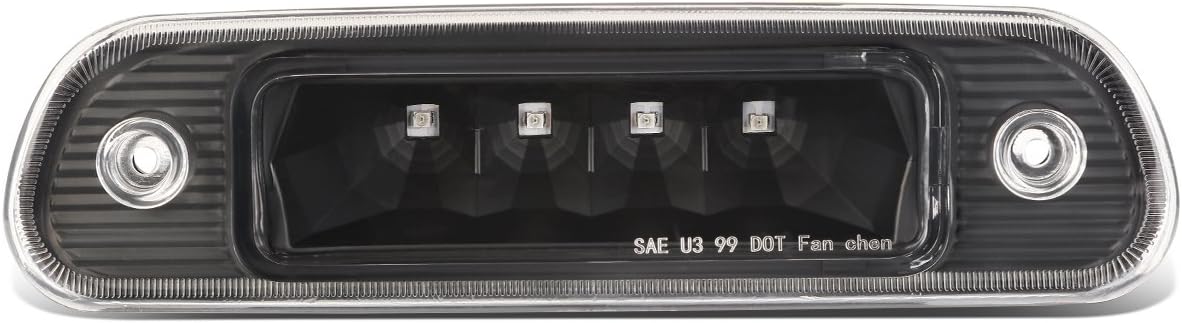 DNA MOTORING 3BL-JGC99-LED-SM Smoked Lens LED Third Tail Brake Light [Compatible with 99-04 Jeep Grand Cherokee]