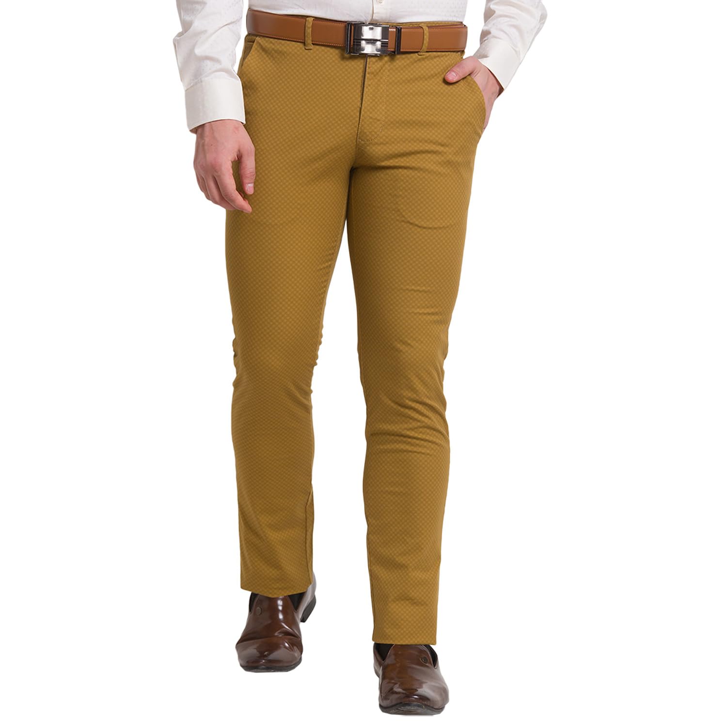 park avenue Men Mid Rise Slim Pants-picture-37