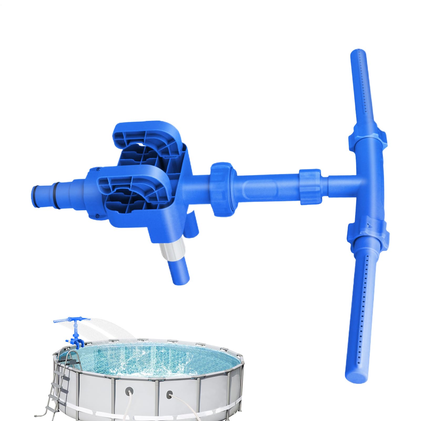 AboveGround - Fontana per piscina, regolabile a 360°, a cascata, per spa, refrigeratore, spruzzatore per piscine, per piscina fuori terra, per la decorazione di raffreddamento