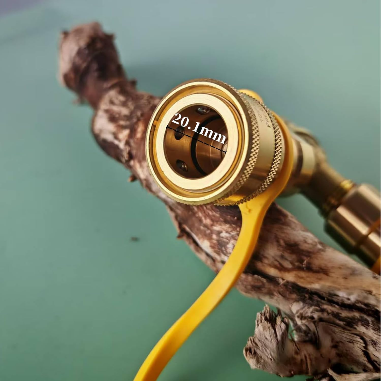 ​​1/2 Inch 2-Way Natural Gas Y Splitter with Quick Connect Fittings & Shut Off Valve - Durable Brass Adapter for Grills, Heaters, Pizza Ovens, RVs (1/2" Female Pipe Thread x Flare)​​