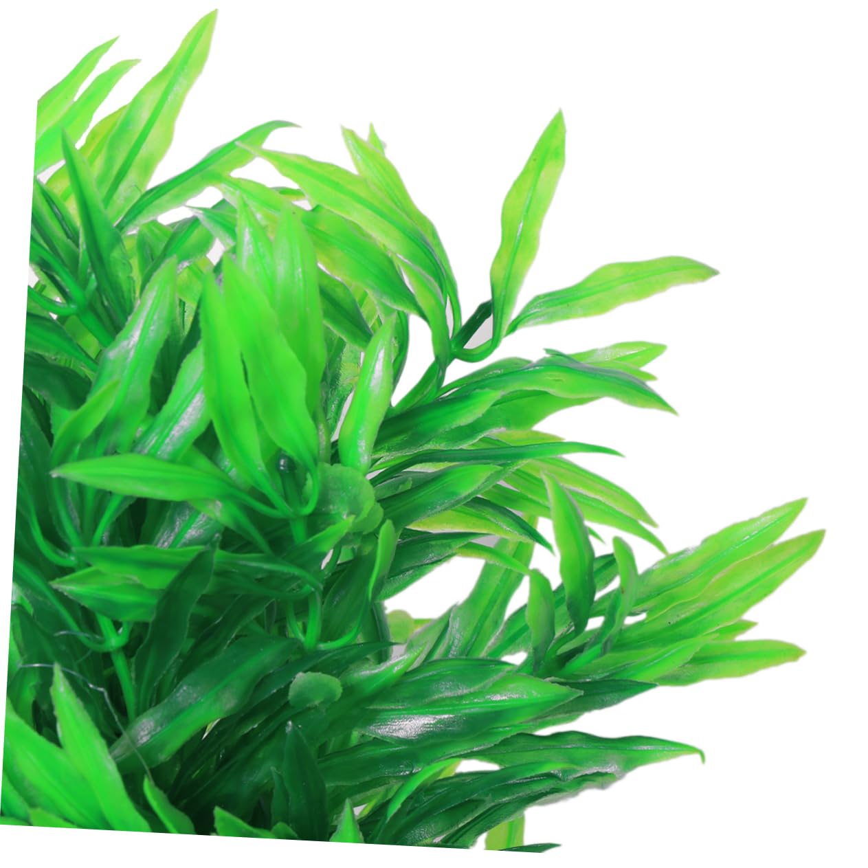 DOITOOL 3 Stücke Künstliche Wasser Aquarium Grün Gras Decor Blatt Pflanze Landschaft Salz Frische Wasser