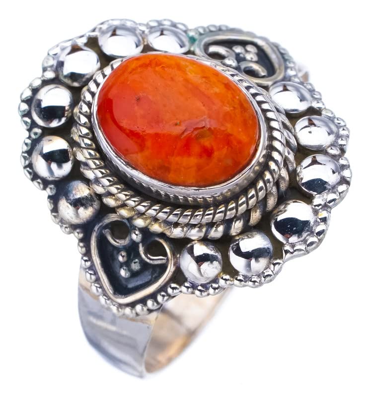 Bague en calcite naturelle et argent 925 StarGems faite main