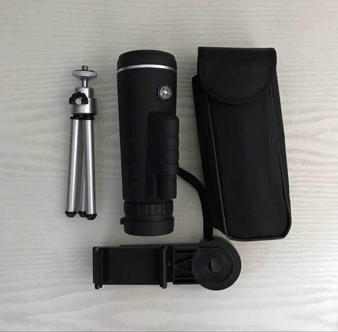 単眼鏡 スマホスタンド付 高倍率 お手軽 望遠鏡 アウトドア 10