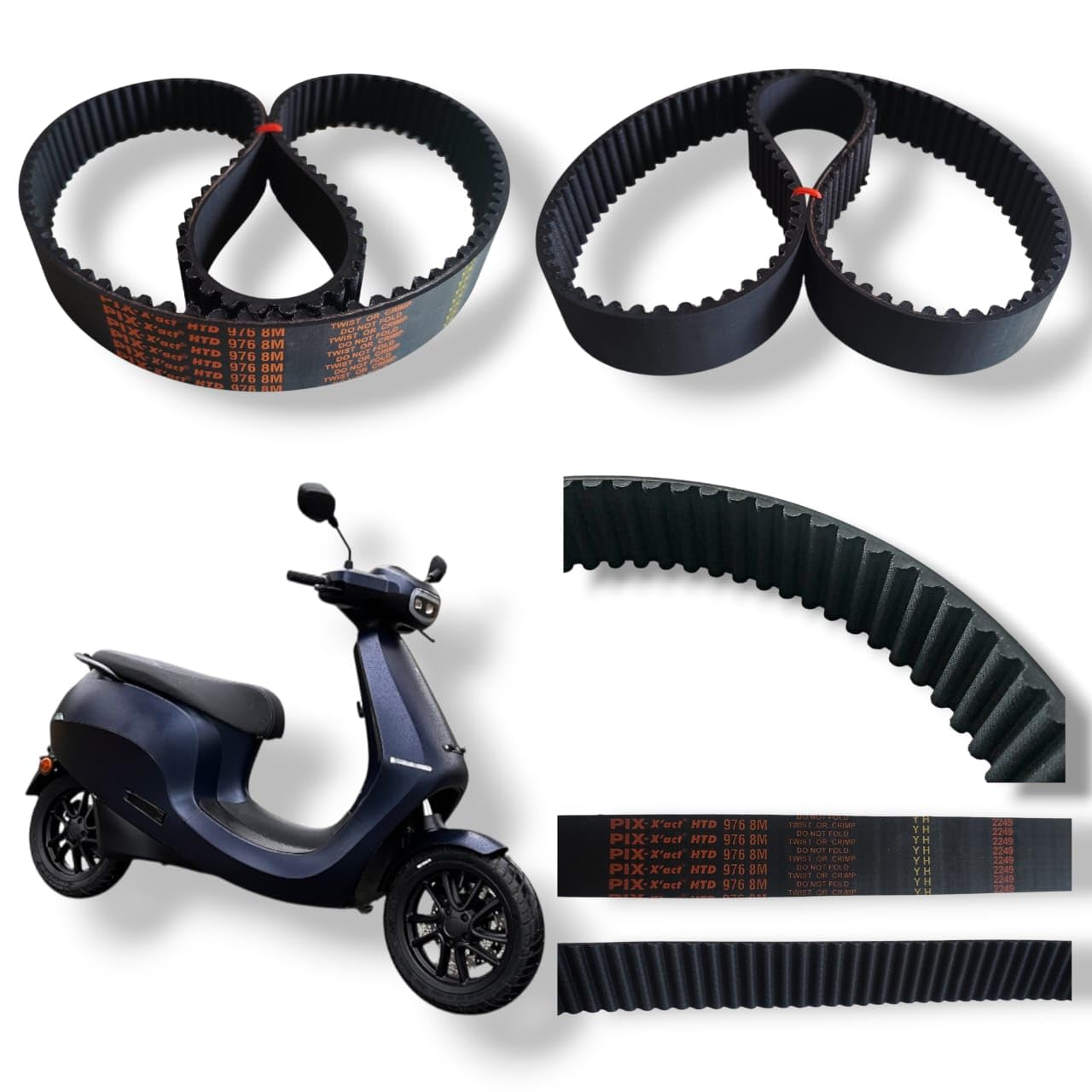 Ola S1 Pro Generation 1 CONTIHI-TECH GERMANY SYNCHRONOUS BELT, Part No. HTD 8M 976, Generation 1 Replacement Part Compatible With S1 Pro Model