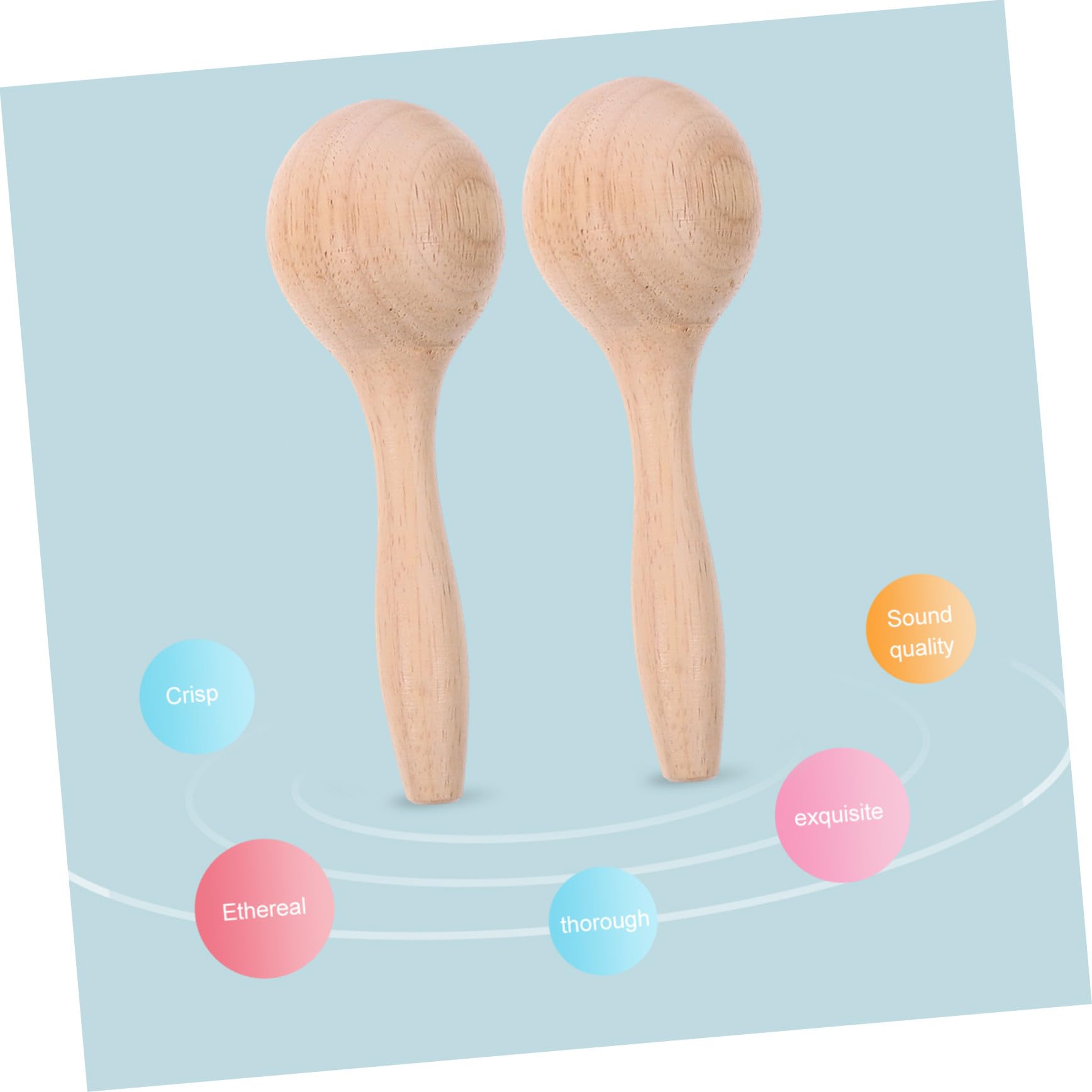 Gatuida Strumenti Musicali Percussione in Legno per Bacchette e Triangolo Giocattoli Educativi Montessori per Ragazzi e Ragazze Sicuri e Resistenti per Sviluppo Musicale e Coordinazione