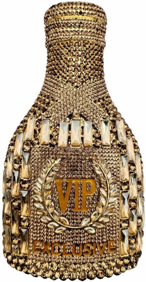 Glitter Women Champagne Bottle Evening Clutch Crystal Purse Cocktail Rhinestone Shoulder Bag Prom Diamond Handbag
