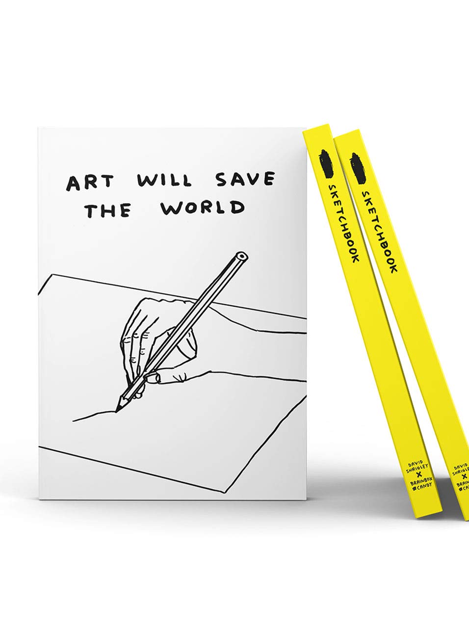 Brainbox Candy Official David Shrigley | Sketchbook | 'Art Will Save The World' | Funny Humous | Drawing Artwork | Sold