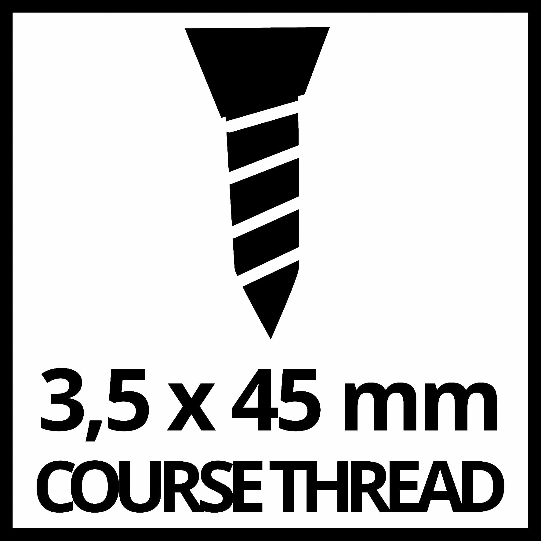 Viti per cartongesso originali Einhell con filettatura grossa (3,5 x 45 mm, 1000 pezzi, 20 cinture a vite con 50 viti ciascuna per caricatori, adatte per attacco Einhell Magazzino)